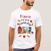 Boerderij Animal Verjaardag Meisje | boerenerf T-shirt (Voorkant)