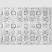 Boerderij  Antiek Grijs Witte Tegel Patroon Tissuepapier (Voorkant)