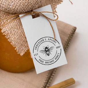 Boerderij Apiary Rustic Round Honey Stamp Zelfinktende Stempel
