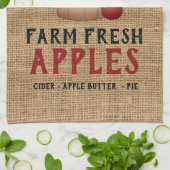 Boerderij 🍎 appelen, vers theedoek (Gevouwen)