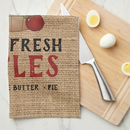 Boerderij 🍎 appelen, vers theedoek (Quarter Fold)