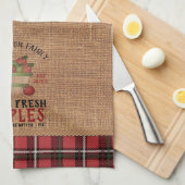  boerderij 🍎 appels theedoek (Quarter Fold)