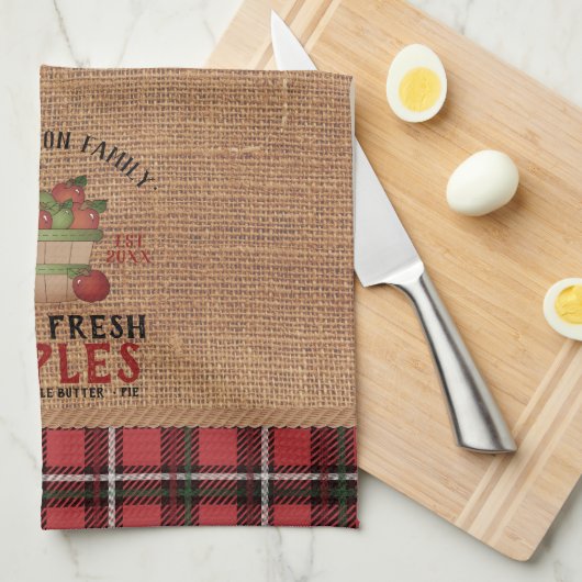  boerderij 🍎 appels theedoek (Quarter Fold)