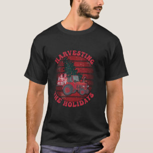 Boerderij Arbeider Santa Farmer Landbouwer Christm T-shirt