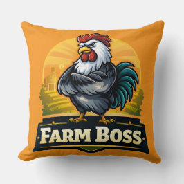 Boerderij baas overzicht kussen