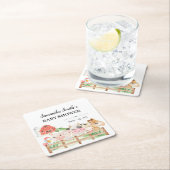 Boerderij Baby Baby shower Kartonnen Onderzetters (Insitu)