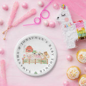 Boerderij Baby Baby shower Papieren Bordje (Feest)