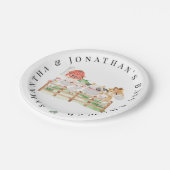 Boerderij Baby Baby shower Papieren Bordje (Gekanteld)