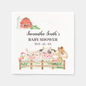 Boerderij Baby Baby shower Servet (Voorkant)