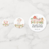 Boerderij Baby Baby showers Confetti (Achterkanten)