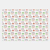 Boerderij Baby Inpakpapier Vel (Voorkant)