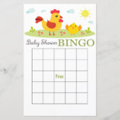 Boerderij baby shower bingo-kaart (Voorkant)