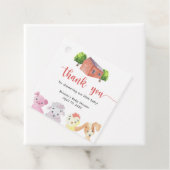 Boerderij baby shower - Dank u Bedankjes Labels (In situ)