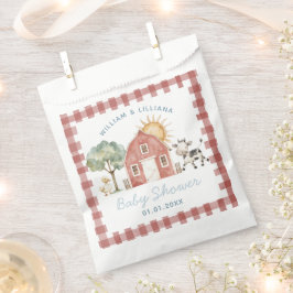 Boerderij Baby shower Dank u Bedankzakje