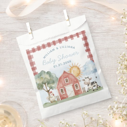 Boerderij Baby shower Dank u Bedankzakje (Geknipt)