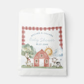 Boerderij Baby shower Dank u Bedankzakje (Voorkant)