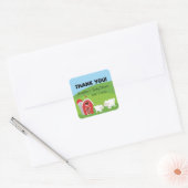Boerderij Baby shower Dank u Stickers (Envelop)