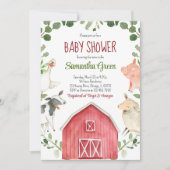 Boerderij Baby Shower Kaart (Voorkant)