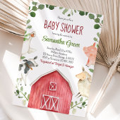 Boerderij Baby Shower Kaart