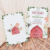 Boerderij Baby Shower Kaart