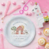 Boerderij Baby shower Papieren Bordje (Feest)