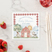 Boerderij Baby shower Papieren servetten (Insitu)