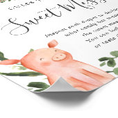 Boerderij Baby shower raad je aan het zoete teken Poster (Hoek)