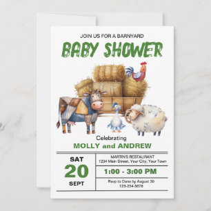 Boerderij Baby Shower Uitnodiging