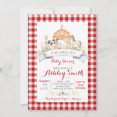 boerderij baby shower-uitnodiging kaart (Voorkant)