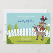 Boerderij baby shower-uitnodiging kaart (Voorkant)