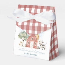 Boerderij Baby shower voorkeursbox Bedankdoosjes
