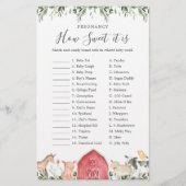 Boerderij Baby shower Zwangerschap Hoe lief het is (Voorkant)