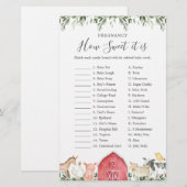 Boerderij Baby shower Zwangerschap Hoe lief het is (Voorkant / Achterkant)