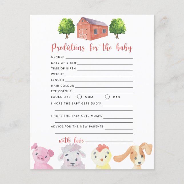 Boerderij - baby voorspellingen en advies (Voorkant)