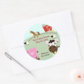 Boerderij Baby's Baby shower Favor Sticker (Envelop)