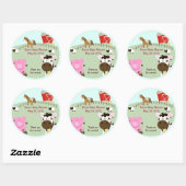 Boerderij Baby's Baby shower Favor Sticker (Vel)