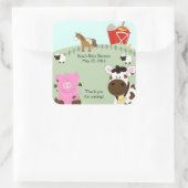 BOERDERIJ BABY'S Barnyard SQUARE Favor Sticker (Tas)