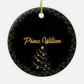 Boerderij Baby's Eerste Kerstmis Ornament (Achterkant)