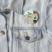 Boerderij Babys NAAMLABEL Persoonlijke Knop Ronde Button 5,7 Cm (In situ)