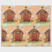 Boerderij Barn Cadeaupapier (Vlak)