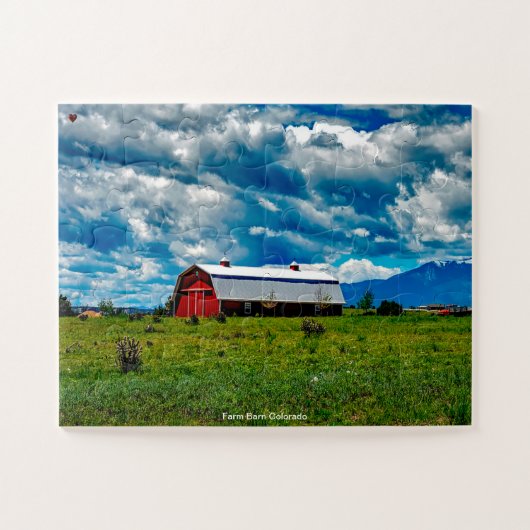 Boerderij Barn Colorado Legpuzzel (Horizontaal)