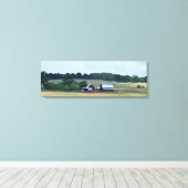 Boerderij Barn House Canvas Afdruk (Insitu (Houten vloer))