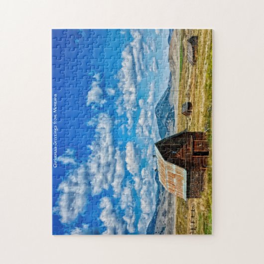 Boerderij Barn Montana. Jigzaag Puzzle Legpuzzel (Verticaal)
