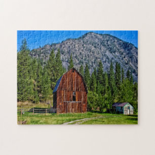 Boerderij Barn Montana. Legpuzzel