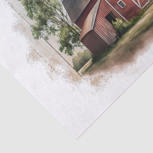 Boerderij Barn Tissuepapier (Detail)