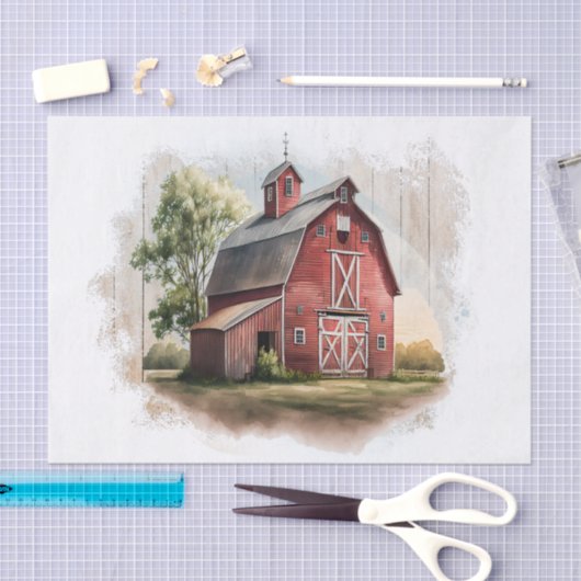 Boerderij Barn Tissuepapier (Craft)