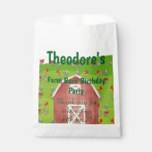 Boerderij Barn verjaardagsfeestje Bedankzakje (Voorkant)