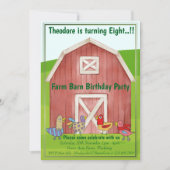 Boerderij Barn verjaardagsfeestje Kaart (Voorkant)
