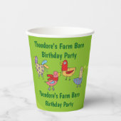 Boerderij Barn verjaardagsfeestje Papieren Bekers (Voorkant)