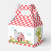 Boerderij Barnyard Animal Birthday Bedankdoosjes (Achterkant)